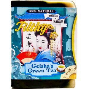 100% Natural Organic Soap. Geisha's Green Tea. Handmade in Hawaii. 7oz.